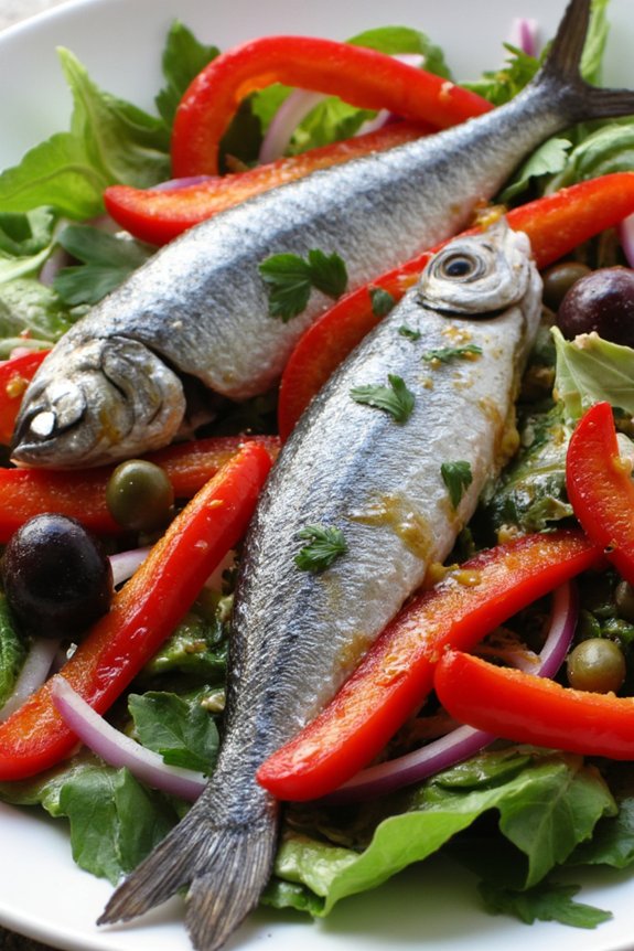 sardine salad with peppers