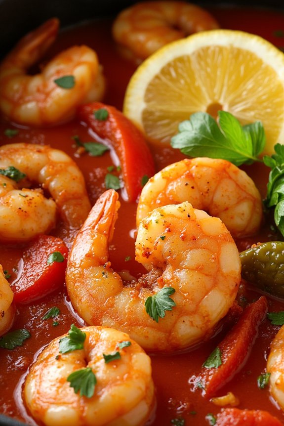savory basque shrimp stew