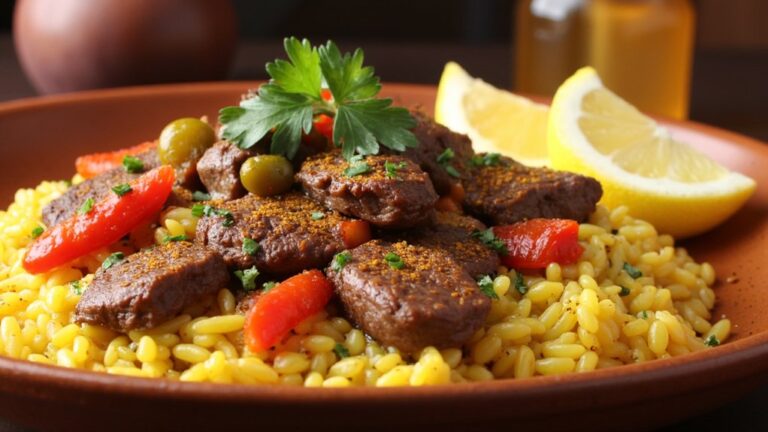 savory beef rice dishes