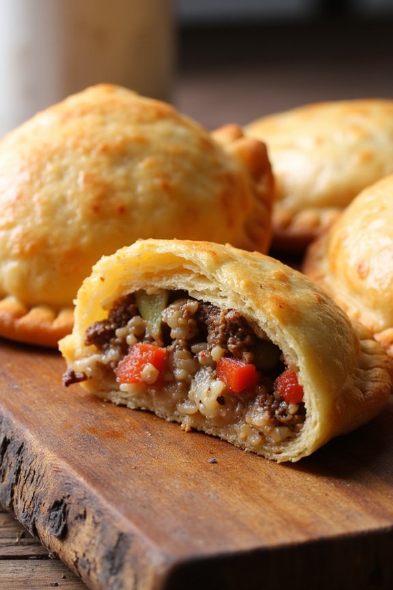 savory beef rice empanadas