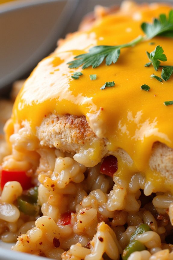 savory chicken rice casserole