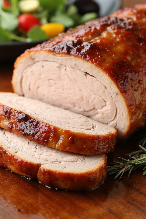 savory glazed pork loin
