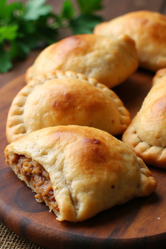 savory goat filled empanadas