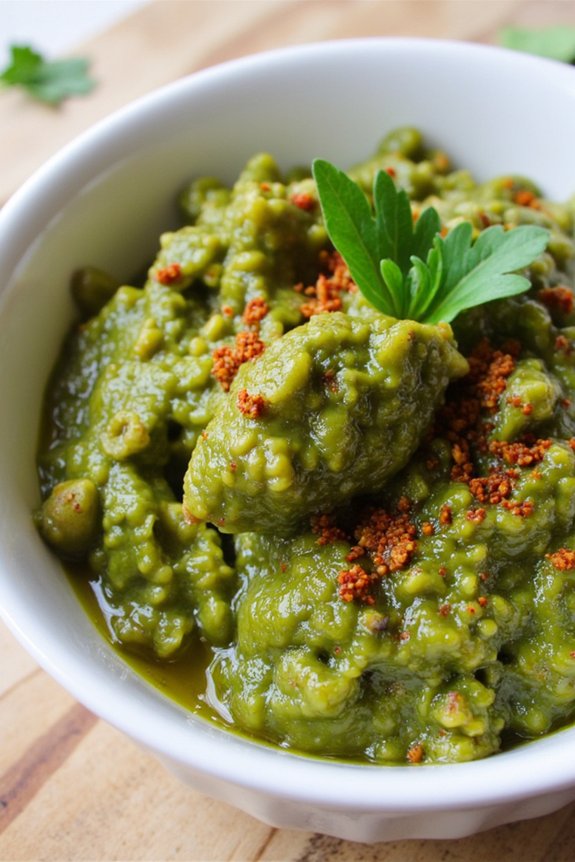 savory green olive spread