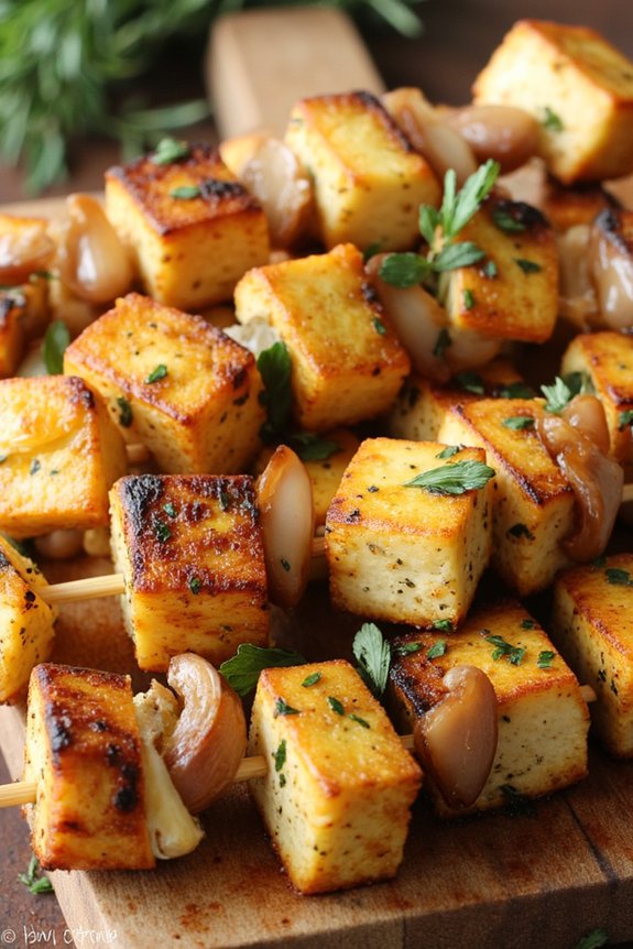 savory grilled tofu skewers