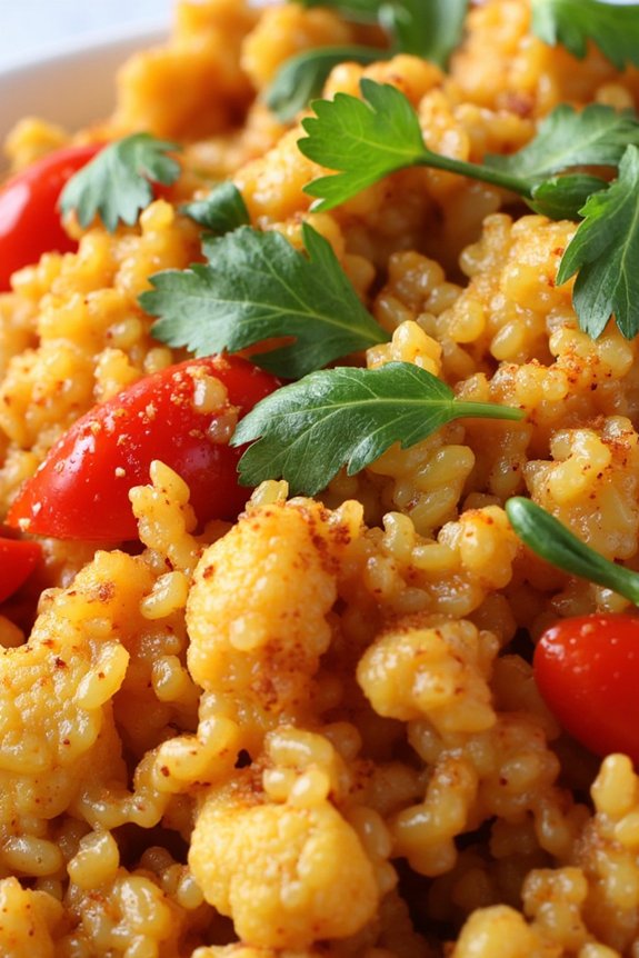 savory healthy cauliflower rice