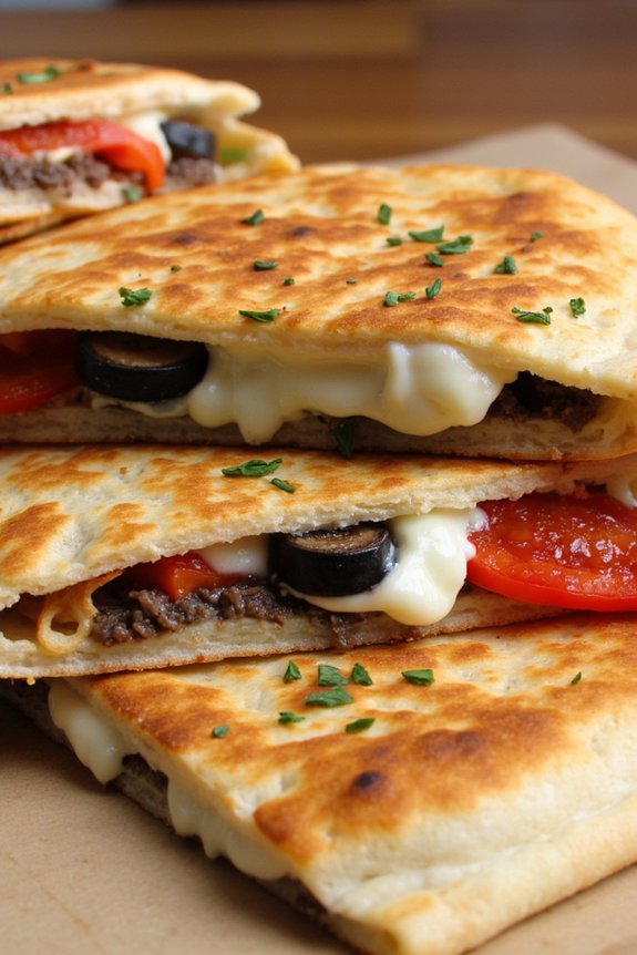 savory mediterranean quesadilla delight