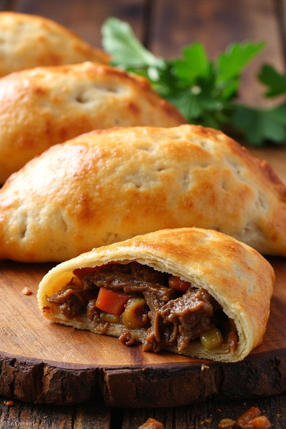 savory oxtail filled pastries