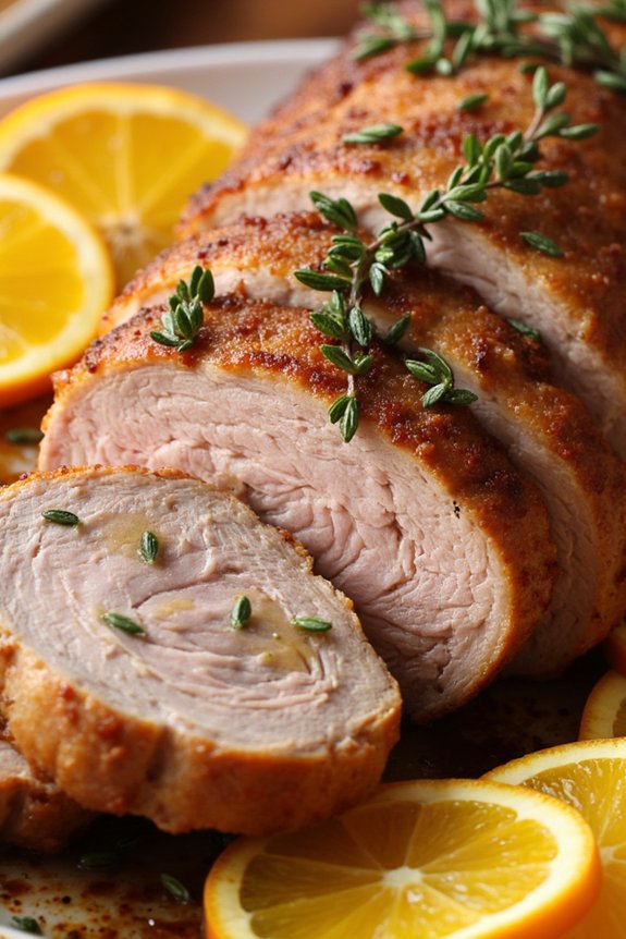 savory pork with citrus