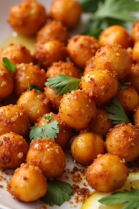 savory roasted chickpea snack
