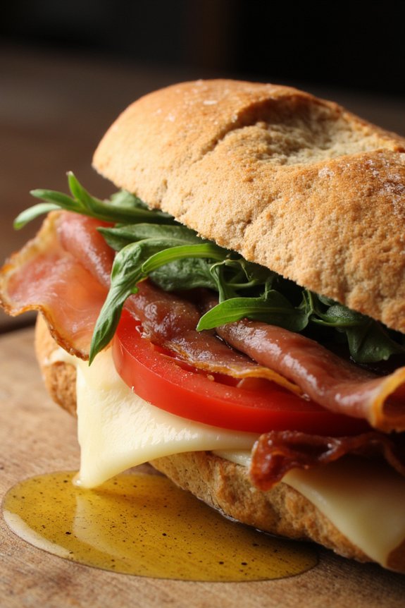 savory spanish ham sandwich