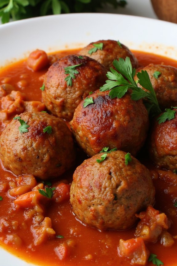 savory spanish meatball delight