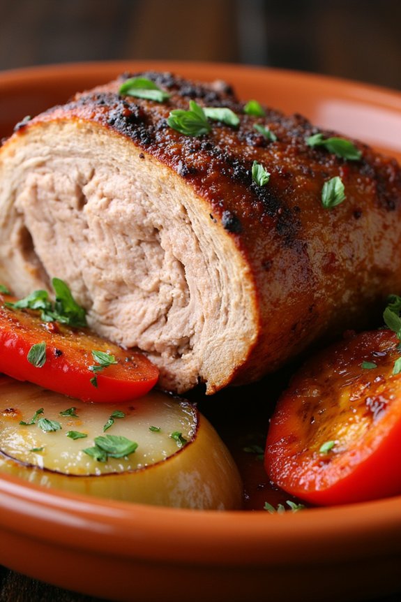 savory spanish pork loin