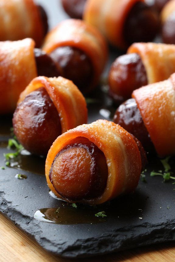 savory sweet bacon wrapped appetizers