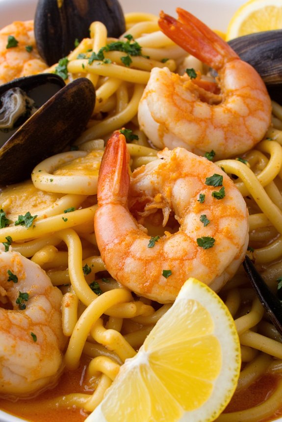 seafood noodle paella recipe