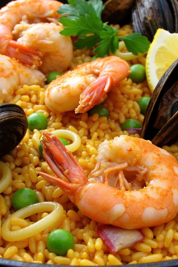 seafood saffron rice delight