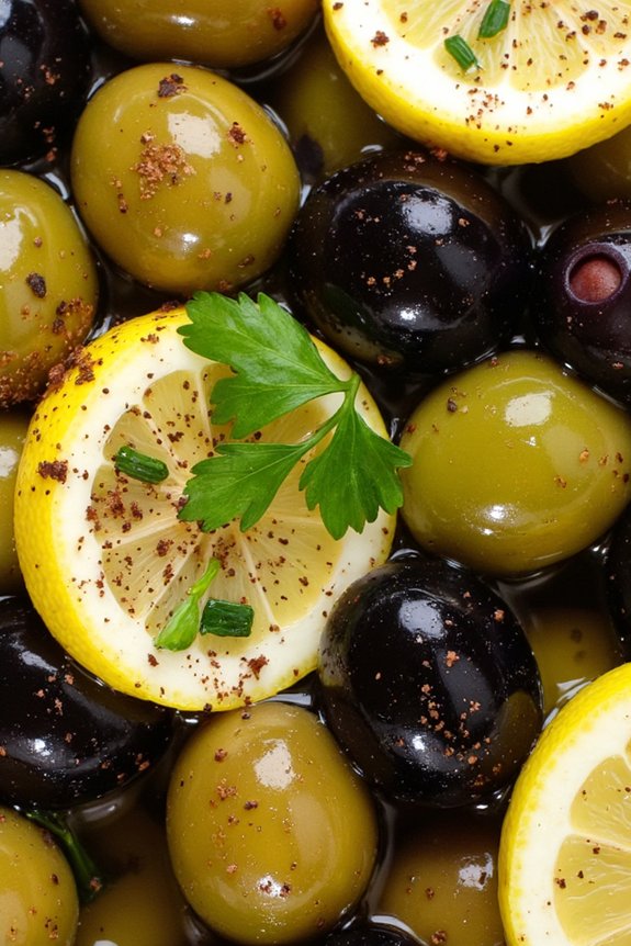 seasoned olives spanish appetizer