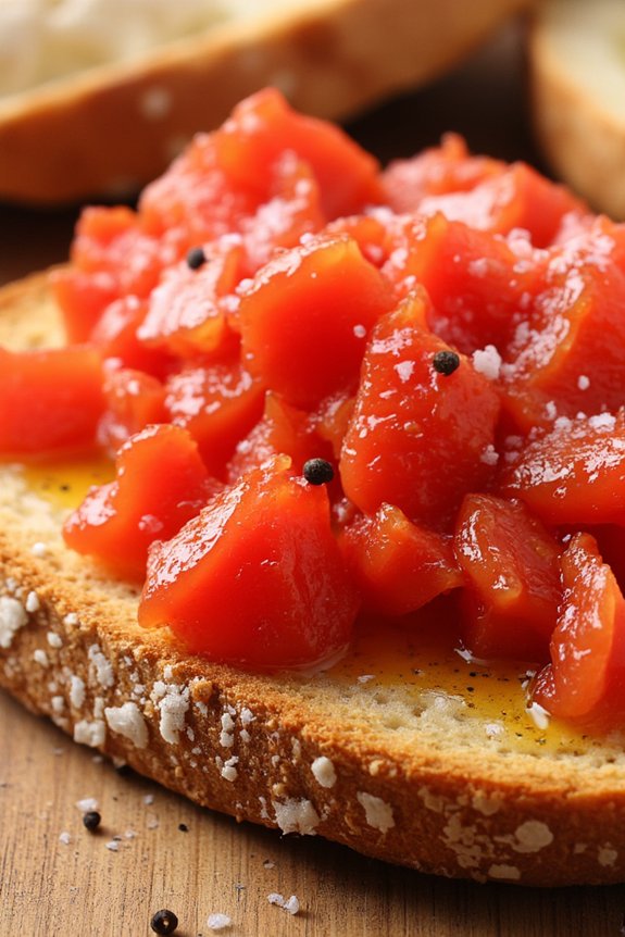 simple mediterranean tomato bread