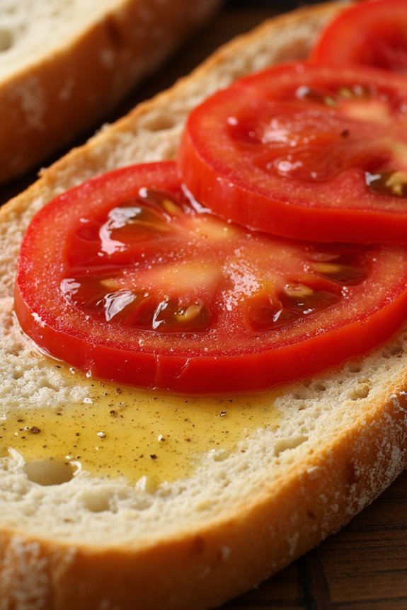 simple mediterranean tomato bread