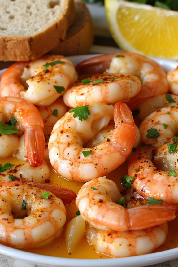 sizzling garlic shrimp appetizer