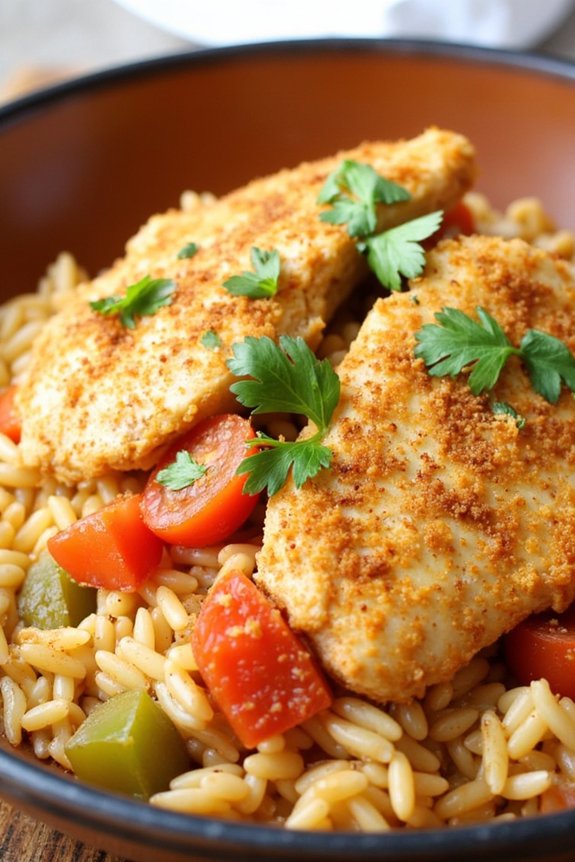 slow cooker chicken rice