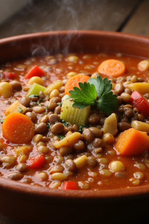 smoky and hearty lentil stew