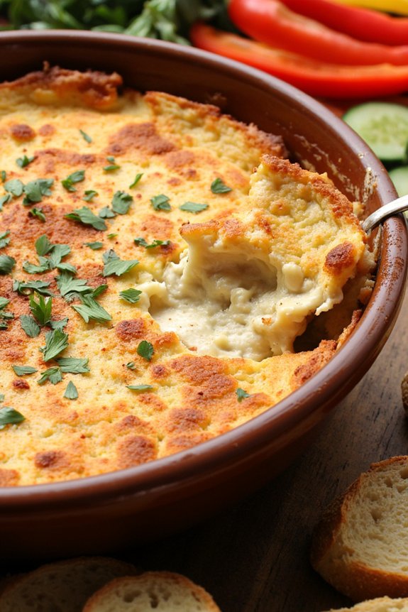 smoky creamy artichoke dip