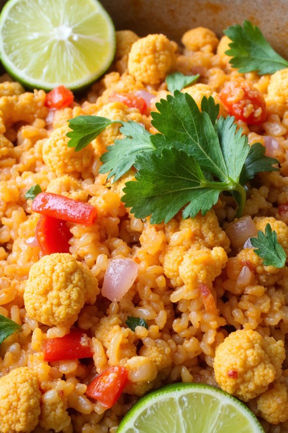 smoky spicy cauliflower rice