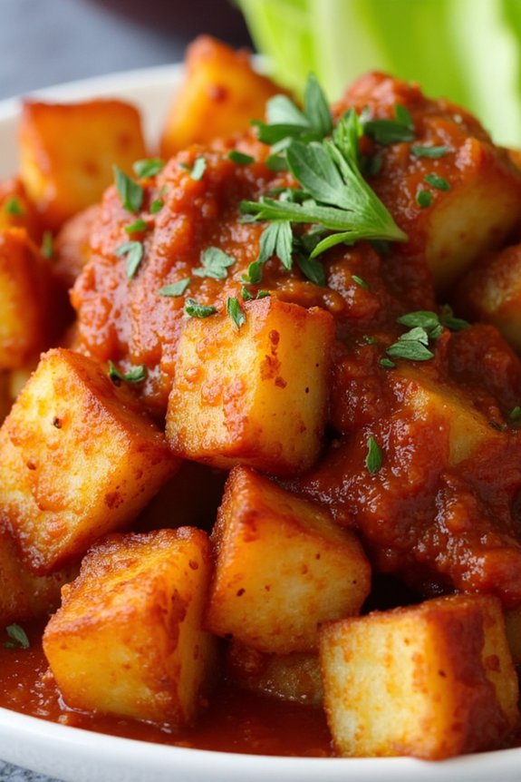 smoky spicy potato appetizer