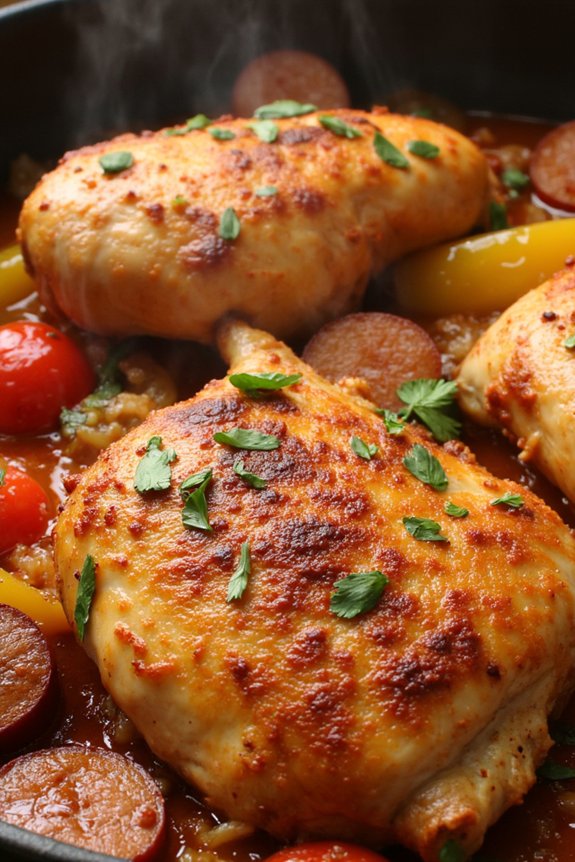 spanish chicken and chorizo