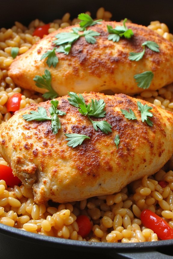 spanish chicken rice casserole