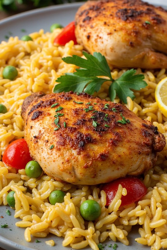 spanish chicken rice delight
