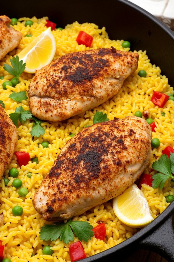 spanish chicken saffron delight