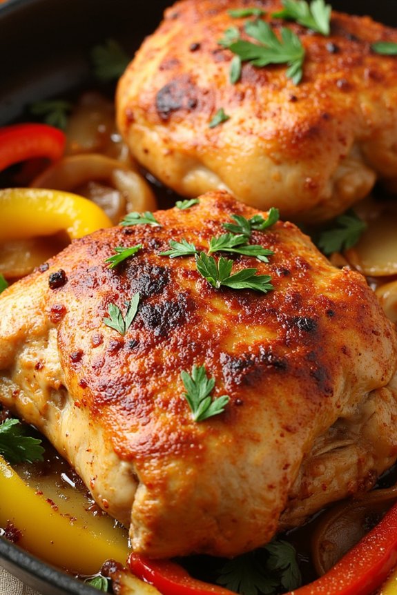 spanish chicken with peppers