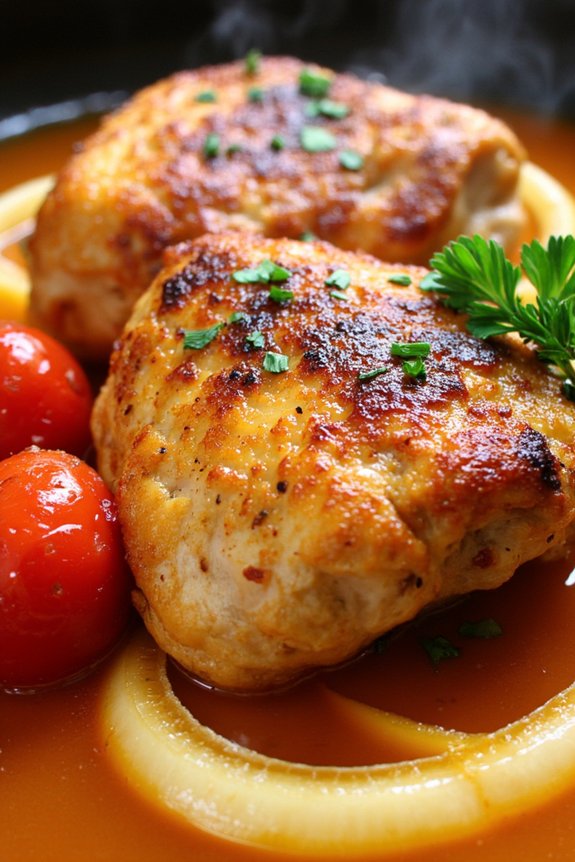 spanish inspired chicken dish