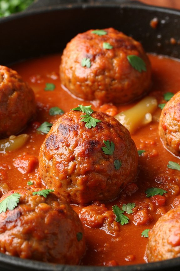 spanish meatballs in sauce