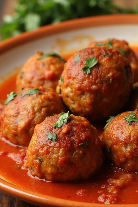 spanish meatballs in sauce
