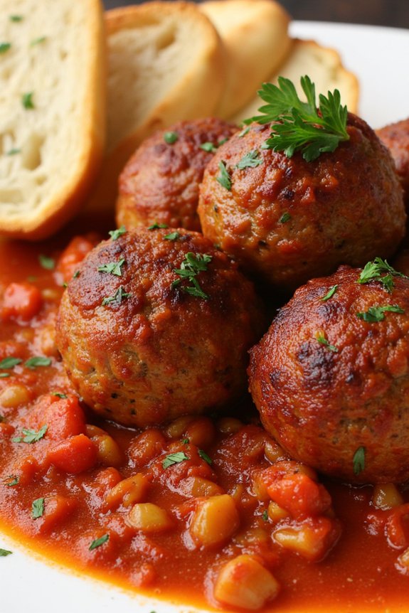spanish meatballs in sauce