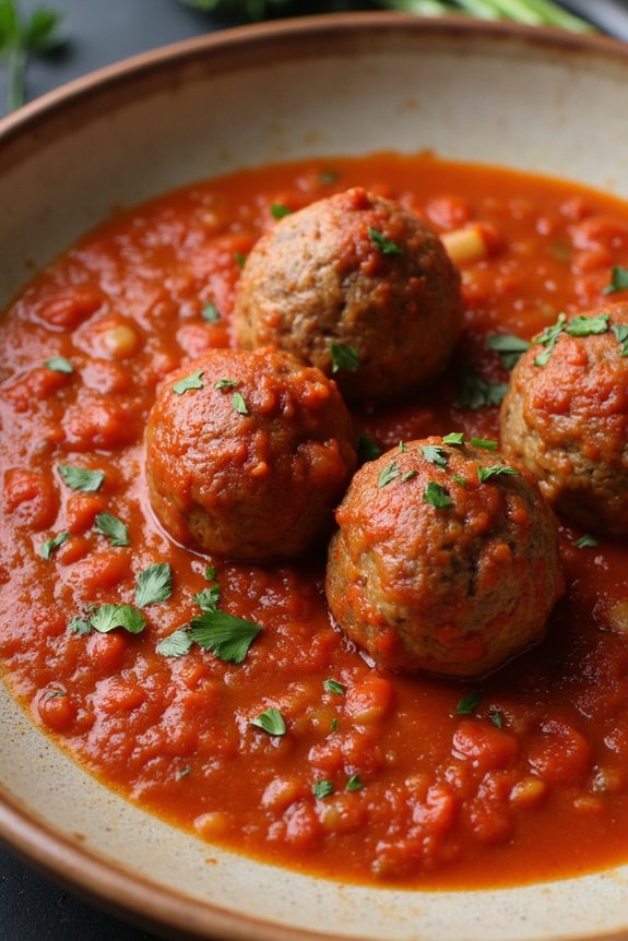 spanish meatballs in sauce