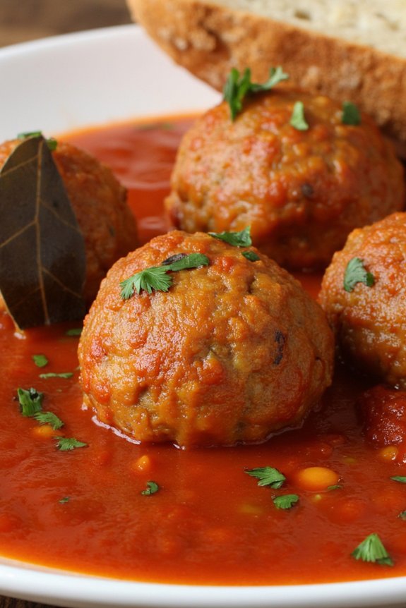 spanish meatballs in tomato sauce