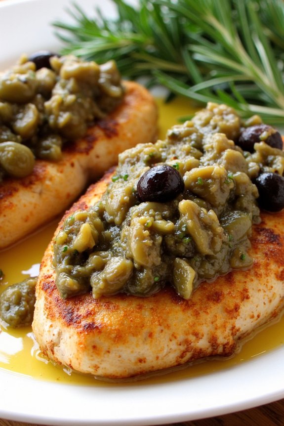 spanish olive tapenade chicken