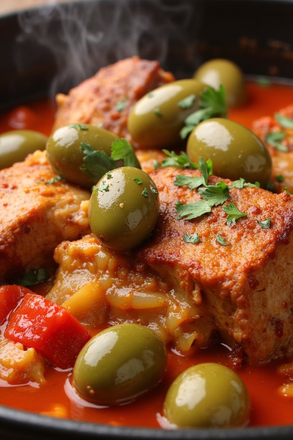 spanish pork olive stew