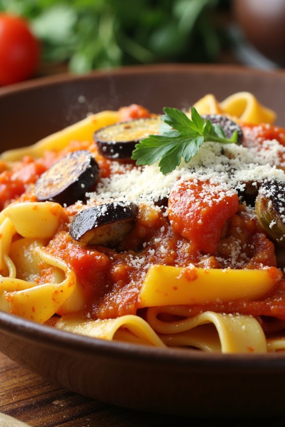 spanish vegetable pasta dish