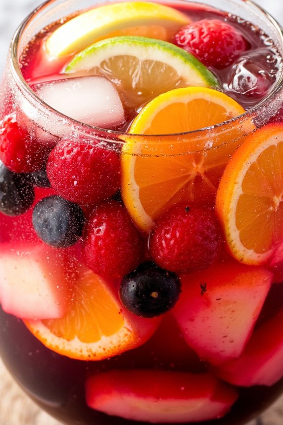 sparkling red wine sangria