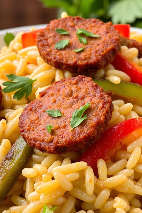 spicy chorizo and peppers