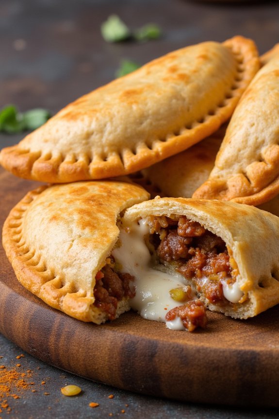 spicy chorizo cheese empanadas