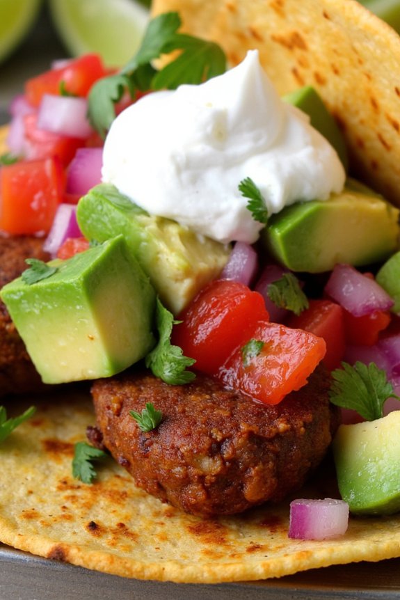 spicy chorizo taco delight