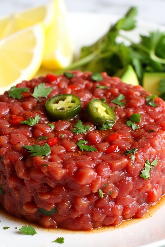 spicy spanish tuna tartare