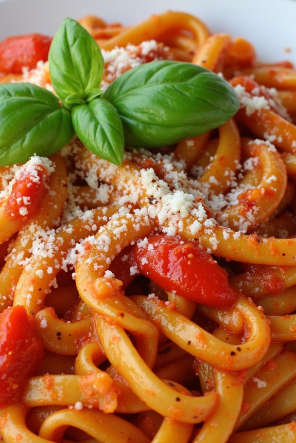 spicy vermicelli tomato sauce