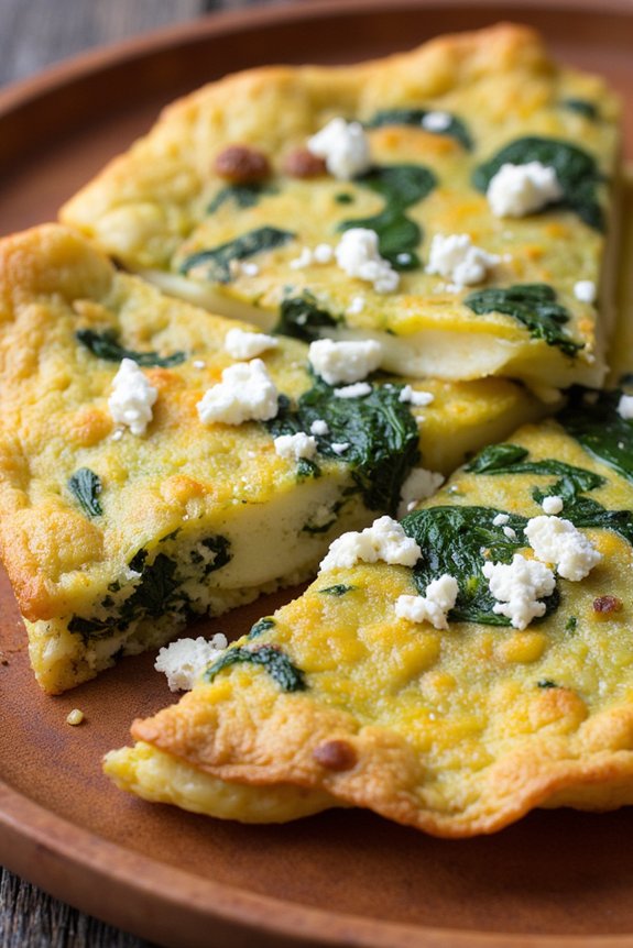 spinach feta omelette recipe